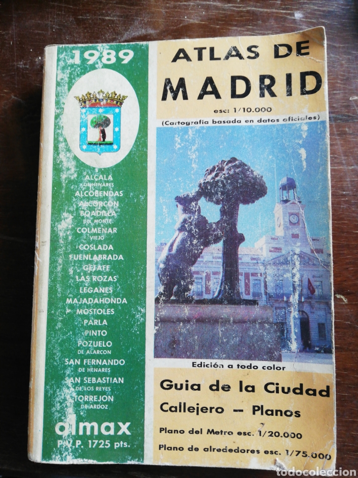 Libros: atlas de Madrid 1989 - Ed. Almax - Foto 1