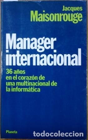 Libros: Manager internacional - MAISONROUGE, Jacques - Foto 1