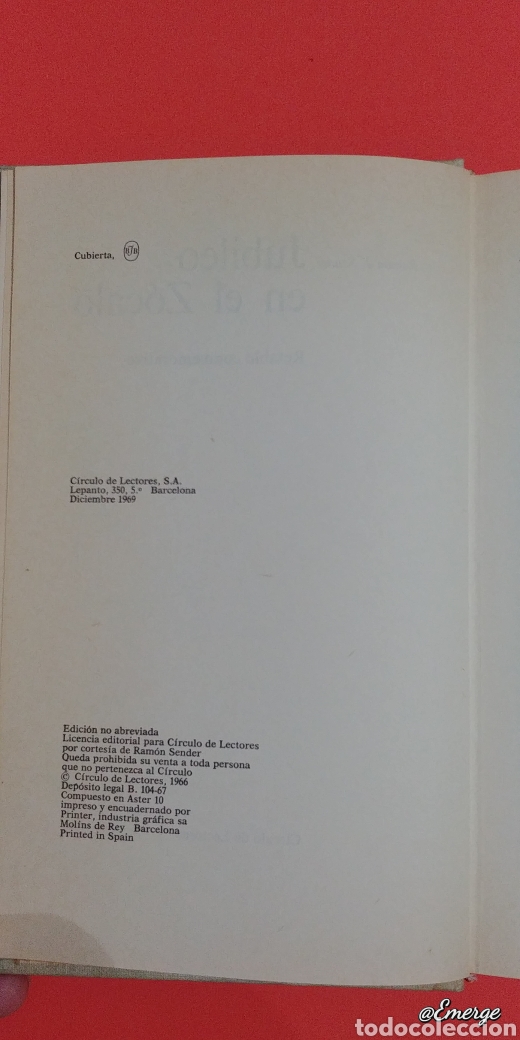 Libros: JUBILEO EN EL ZOCALO. Ram&oacute;n Sender. 1966. - Foto 4