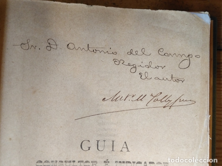 books: COLL y PUIG, Antonio M. - GU&Iacute;A CONSULTOR E INDICADOR DE SANTANDER Y SU PROVINCIA por... fundador y d
