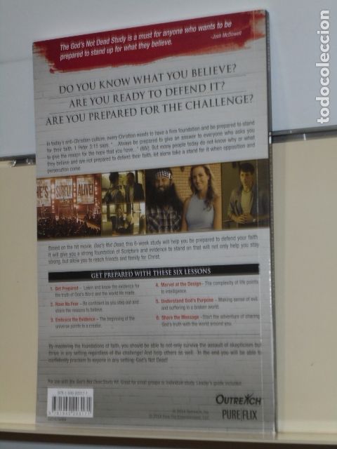 Libros: STUDY GUIDE GODS NOT DEAD WHAT DO YOU BELIEVE? BY RICE BROOKS - EN INGLES - Foto 2