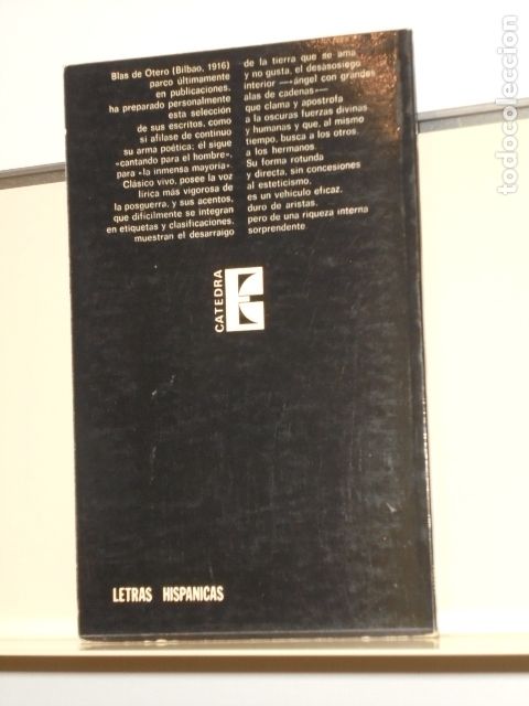 Libros: VERSO Y PROSA DE BLAS DE OTERO - CATEDRA - - Foto 2