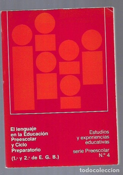 Libros: LENGUAJE EN LA EDUCACION PREESCOLAR Y CICLO PREPARATORIO - EL (1&ordm; Y 2&ordm; DE E.G.B.) - VARIOS - Foto 5