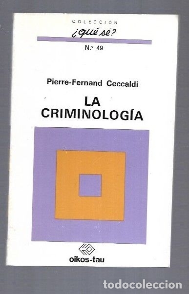 Libros: CRIMINOLOGIA - LA - CECCALDI, PIERRE-FERNAND - Foto 1