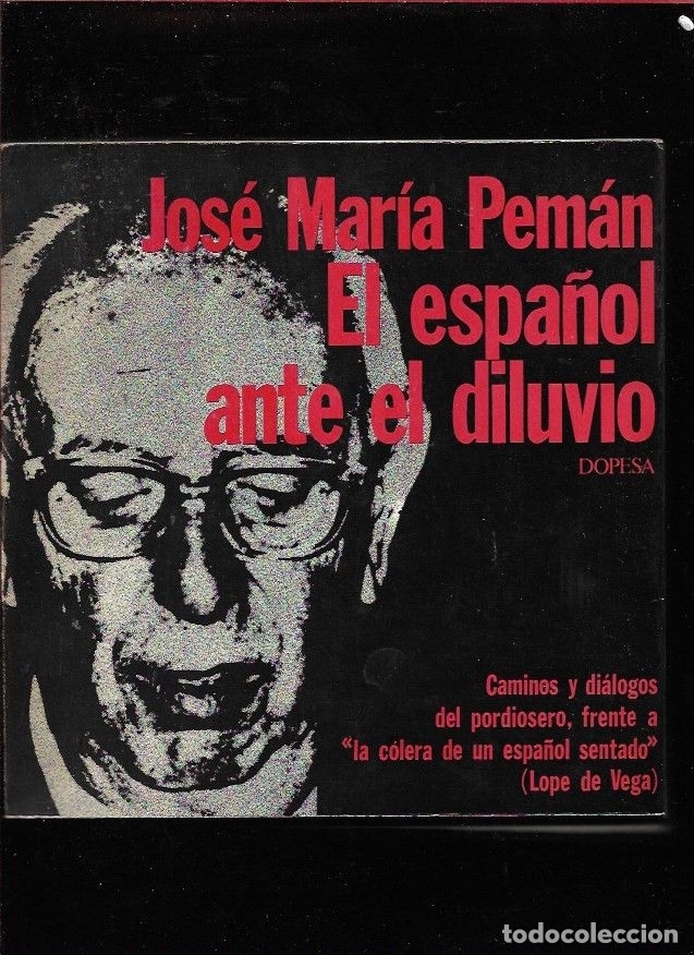 Libros: ESPA&Ntilde;OL ANTE EL DILUVIO - EL - PEMAN, JOSE MARIA - Foto 1