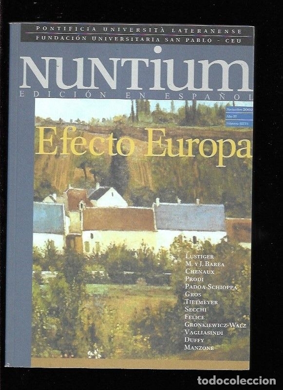 Libros: NUNTIUM. NUMERO 7: EFECTO EUROPA - VARIOS - Foto 1