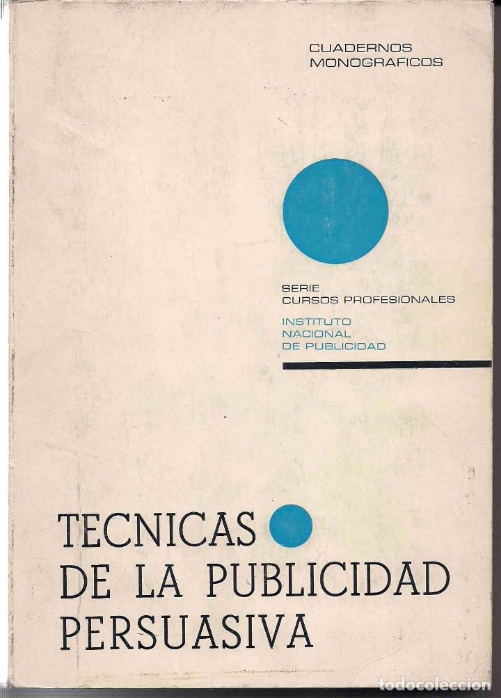 Libros: TECNICAS DE LA PUBLICIDAD PERSUASIVA - ANONIMO - Foto 1
