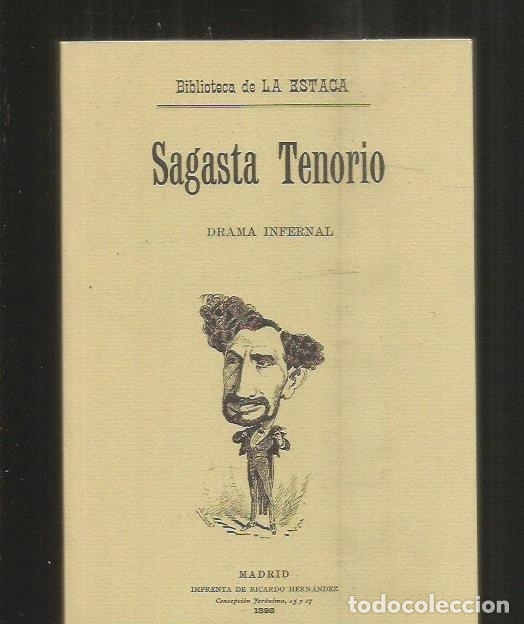 Libros: SAGASTA TENORIO. DRAMA INFERNAL - ANONIMO - Foto 2