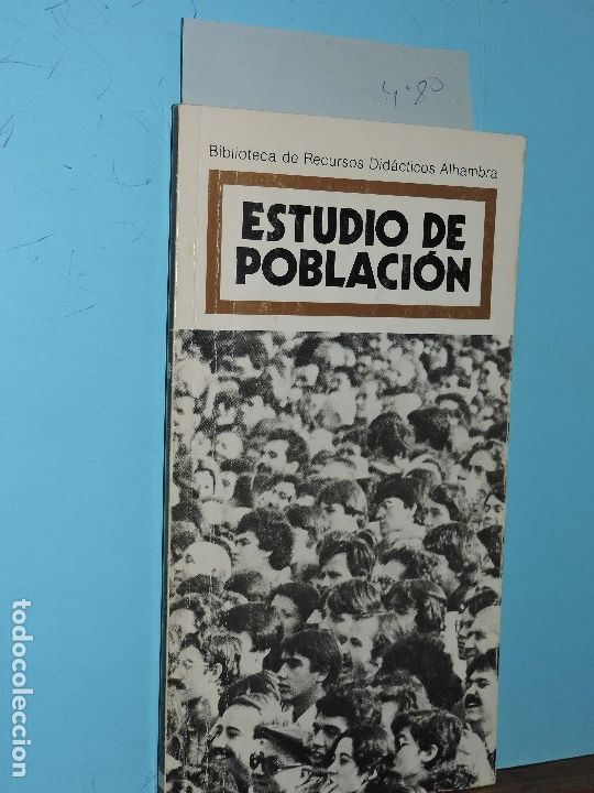 Libros: Estudio de poblaci&oacute;n. LASTERRA, Juan. Ed. Alhambra - Foto 1