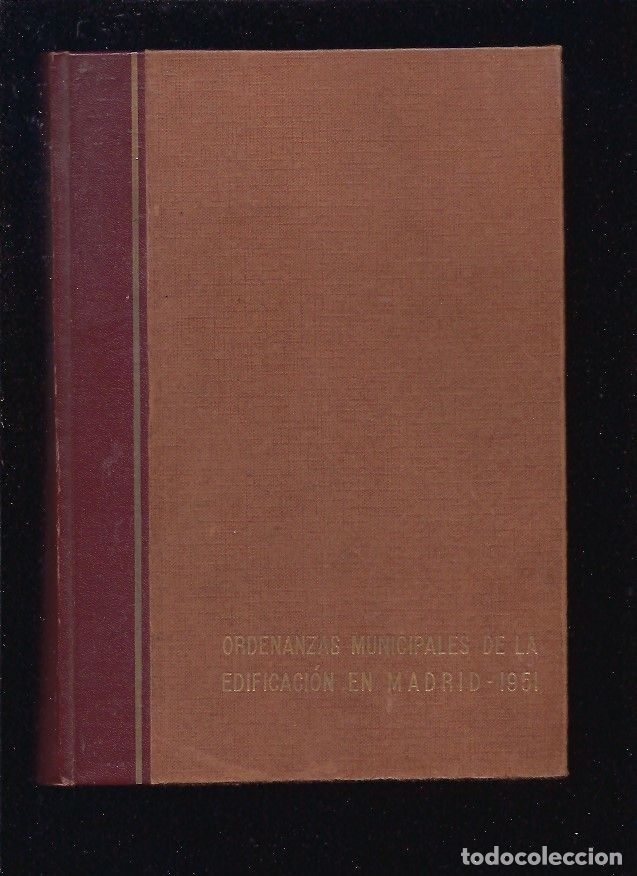 Libros: ORDENANZAS MUNICIPALES DE LA EDIFICACION EN MADRID - VARIOS - Foto 1