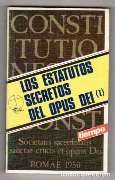Libros: ESTATUTUS SECRETOS DEL OPUS-1 - ANONIMO - Foto 1