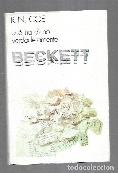 Libros: QUE HA DICHO VERDADERAMENTE BECKETT - COE, R.N. - Foto 1