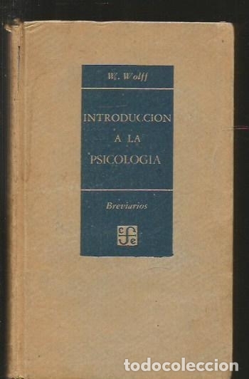 Libros: INTRODUCCION A LA PSICOLOGIA - WOLFF, W. - Foto 2