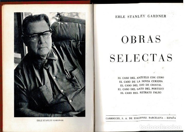 Libros: ERLE STANLEY GARDNER, OBRAS SELECTAS, CARROGIO EDICIONES - Foto 1