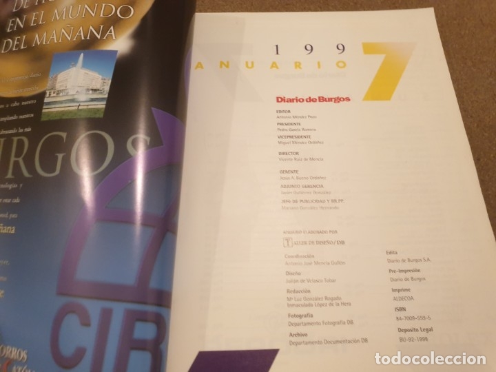 Libros: ANUARIOS DIARIO DE BURGOS......1997 Y 1999... - Foto 3