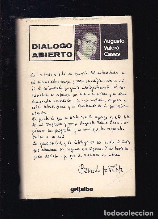 Libros: DIALOGO ABIERTO - VALERA CASES, AUGUSTO - Foto 1