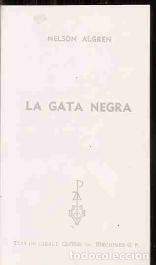 Libros: GATA NEGRA - LA - ALGREN, NELSON - Foto 1