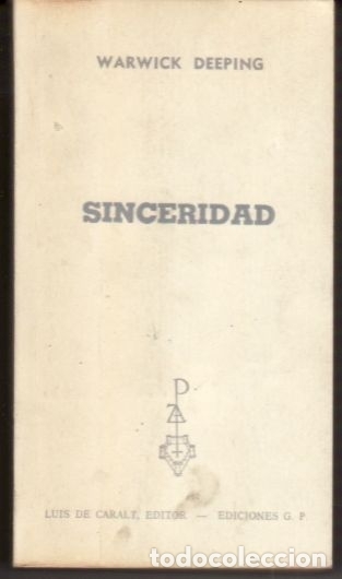 Libros: SINCERIDAD - DEEPING, WARWICK - Foto 1