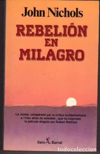 Libros: REBELION EN MILAGRO - NICHOLS, JOHN - Foto 1
