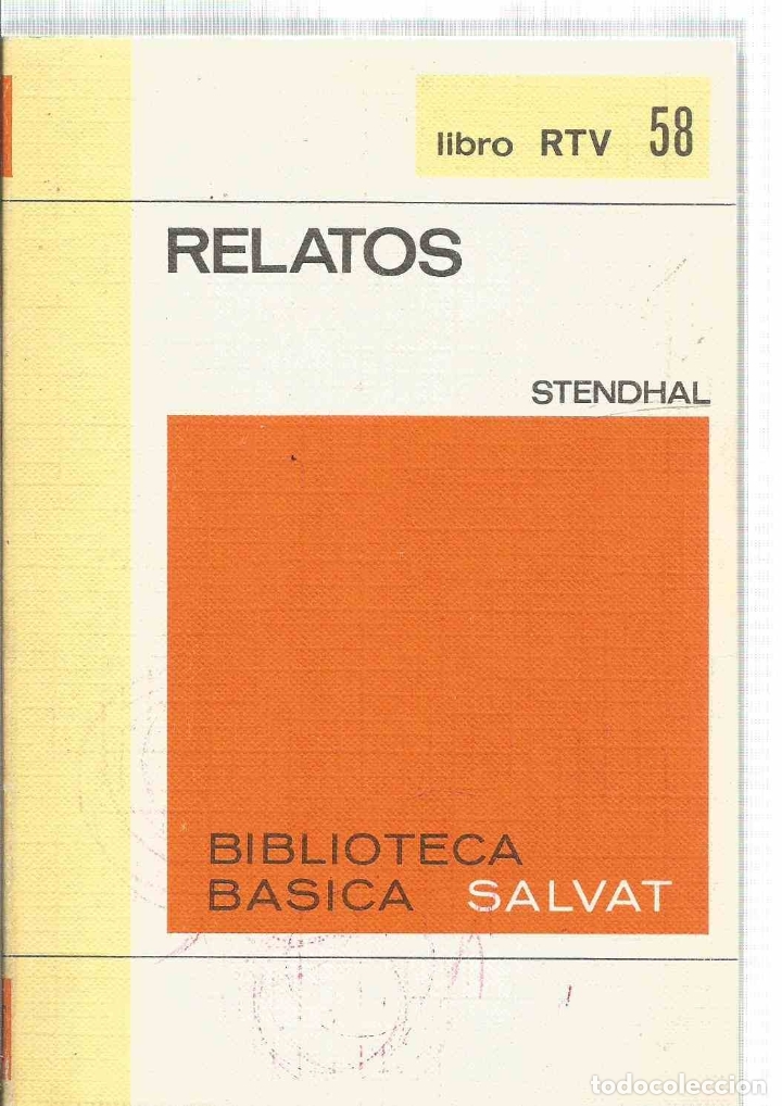 Libros: RELATOS - STENDHAL - Foto 1