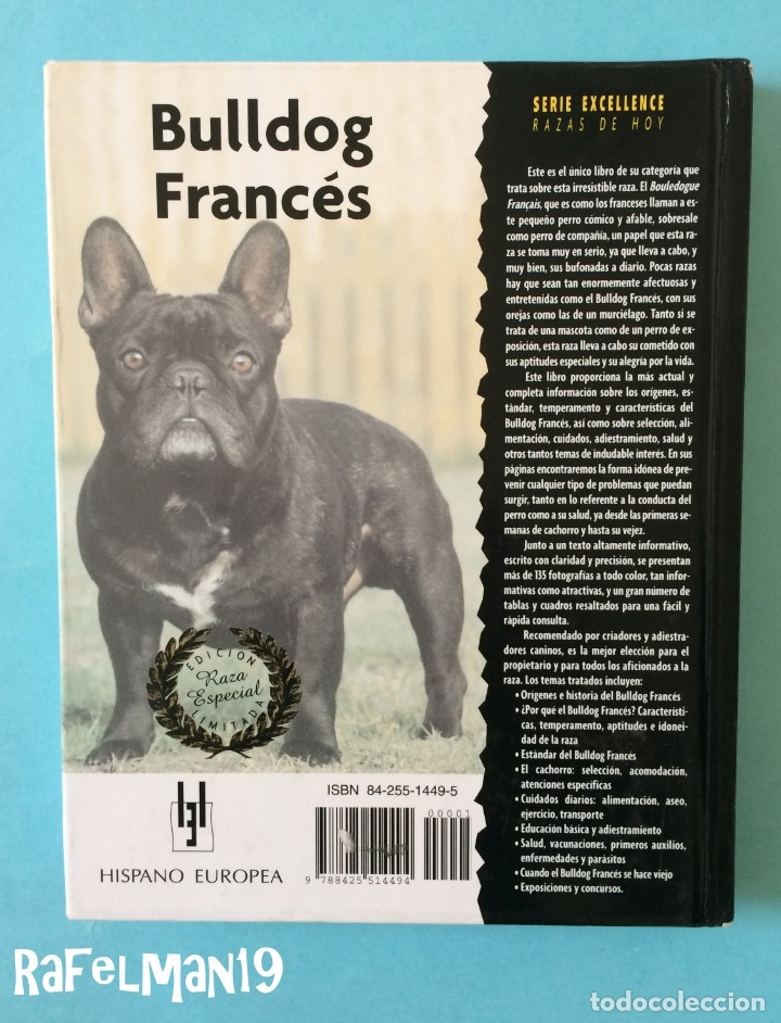 Libros: BULLDOG FRANC&Eacute;S - SERIE EXCELLENCE . RAZAS DE HOY - Foto 6
