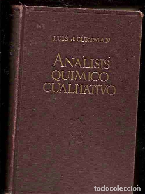 Libros: ANALISIS QUIMICO CUALITATIVO - CURTMAN, LUIS J. - Foto 4