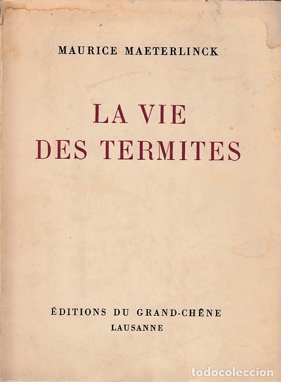 Libros: 0007760 LA VIE DES TERMITES / Maurice Maeterlinck - Foto 1
