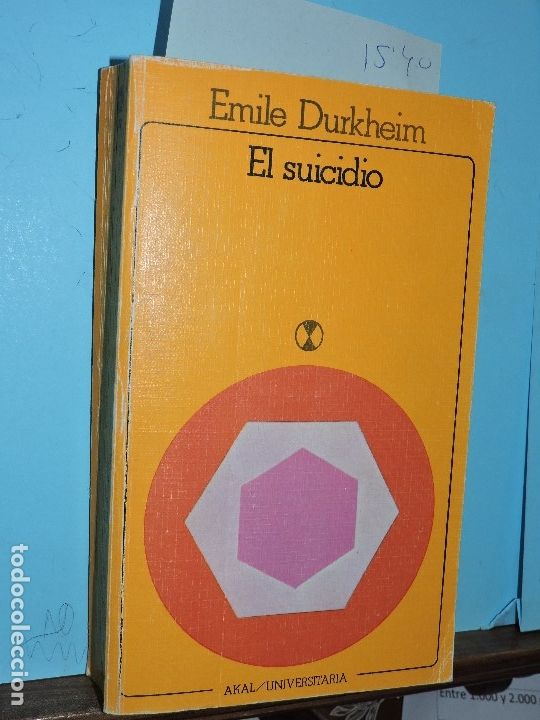 Libros: El suicidio. DURKHEIM, Emile. Ed. Akal. - Foto 1