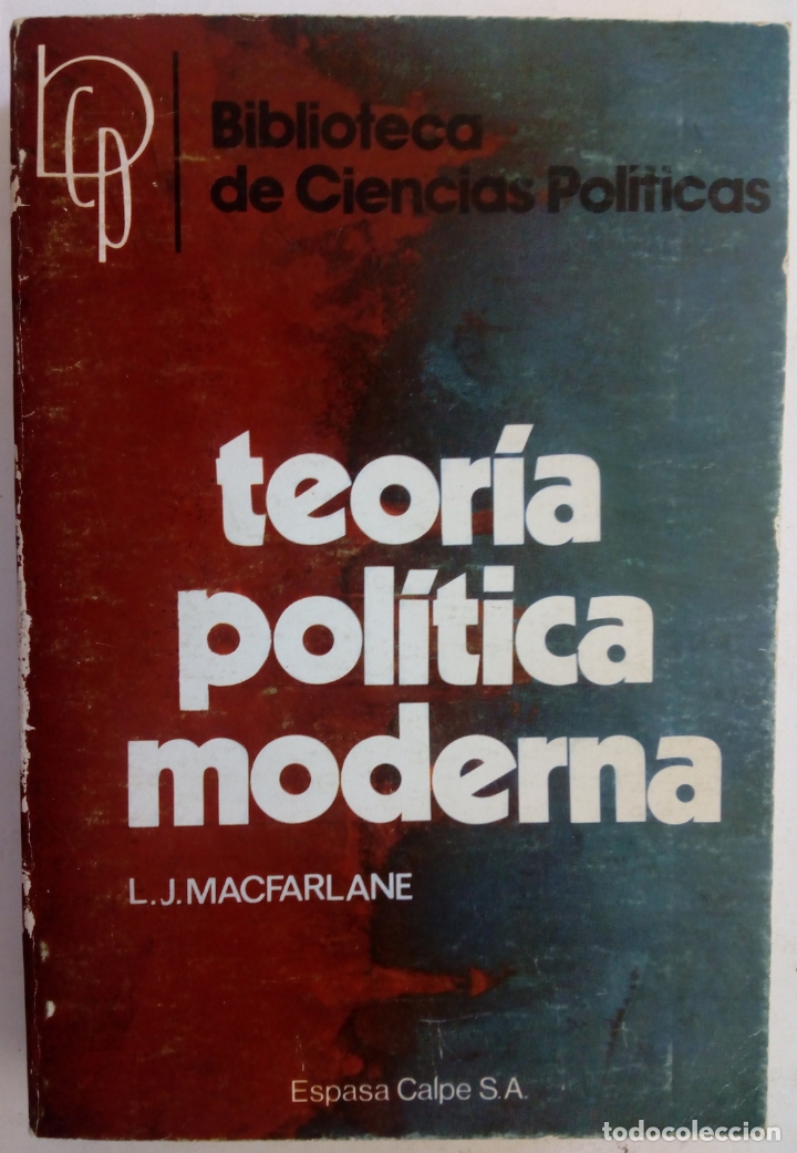 Libros: Teor&iacute;a pol&iacute;tica moderna - L.J. Macfarlane - Foto 1