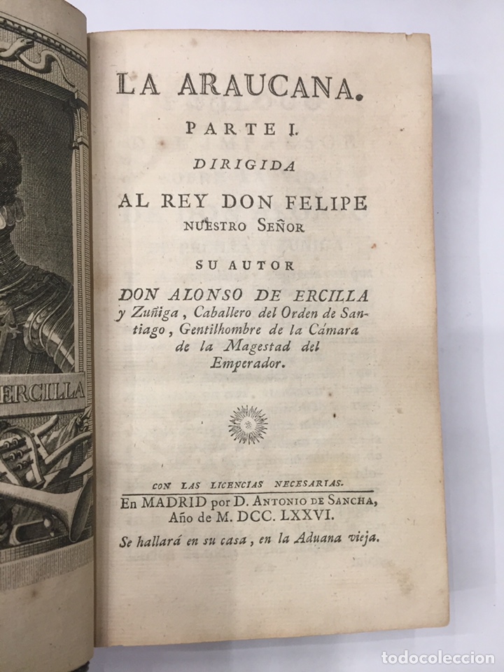 Libros: LA ARAUCANA. - ERCILLA (Y ZU&Ntilde;IGA), Alonso de. - Foto 4