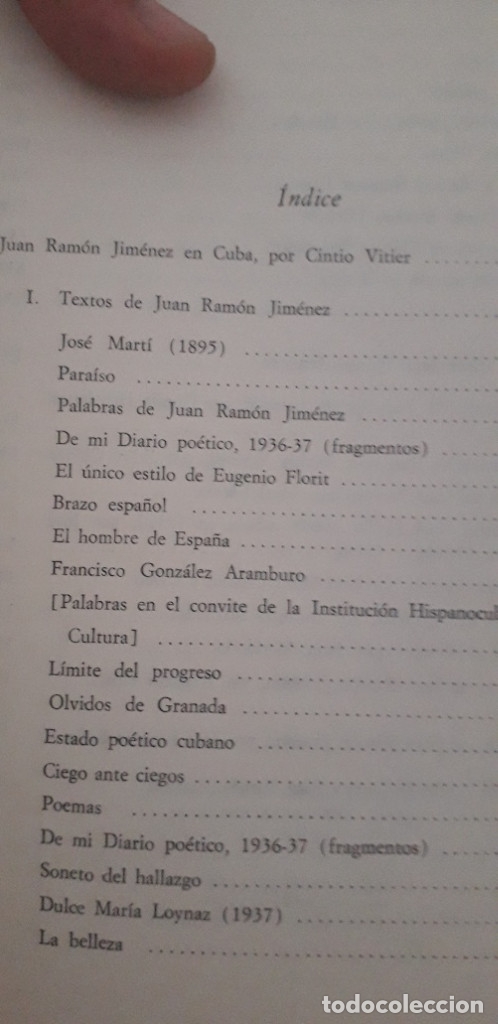 Libros: JUAN RAM&Oacute;N JIM&Eacute;NEZ EN CUBA - CINTIO VITIER (ED.) - Foto 5