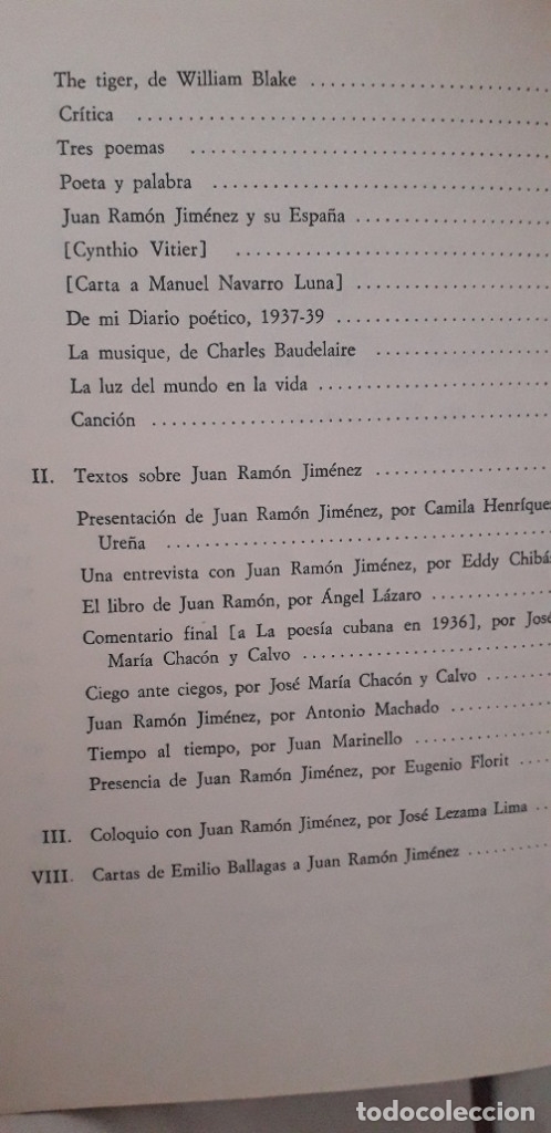 Libros: JUAN RAM&Oacute;N JIM&Eacute;NEZ EN CUBA - CINTIO VITIER (ED.) - Foto 6
