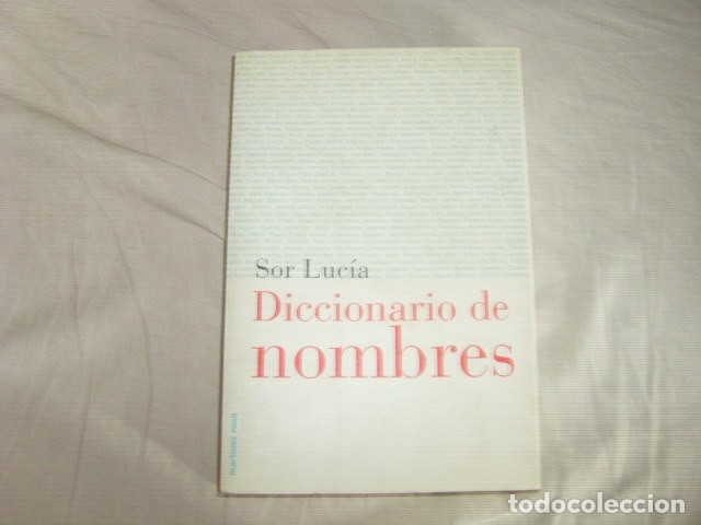 Libros: DICCIONARIO DE NOMBRES , SOR LUCIA - Foto 1