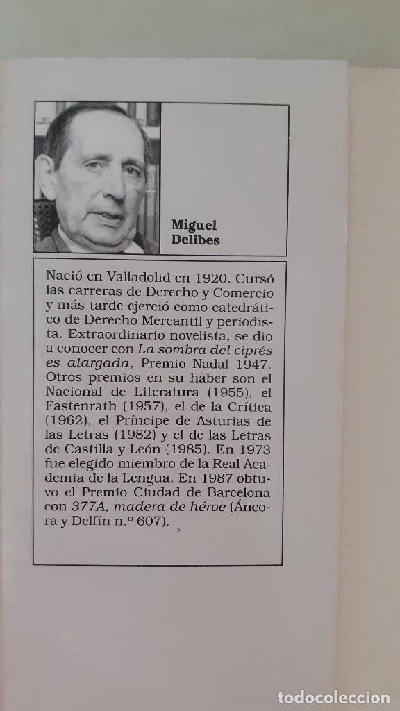 Libros: PEGAR LA HEBRA. Miguel Delibes - Foto 3