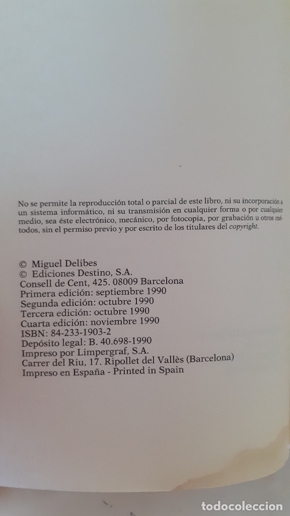 Libros: PEGAR LA HEBRA. Miguel Delibes - Foto 5
