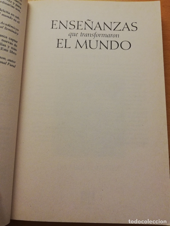 Libros: ENSE&Ntilde;ANZAS QUE TRANSFORMARON EL MUNDO (DR. MIGUEL N&Uacute;&Ntilde;EZ) - Foto 2