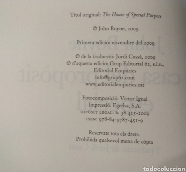 Libros: La casa del prop&ograve;sit especial - Foto 3