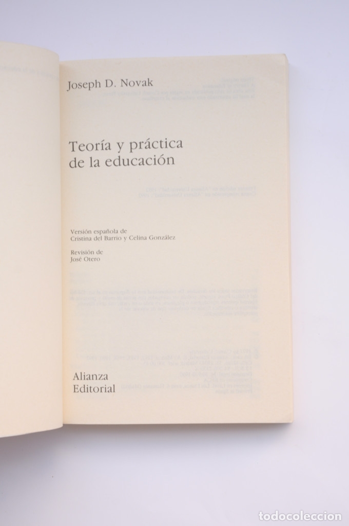Libros: Teor&iacute;a y pr&aacute;ctica de la educaci&oacute;n - NOVAK, Joseph D. - Foto 2