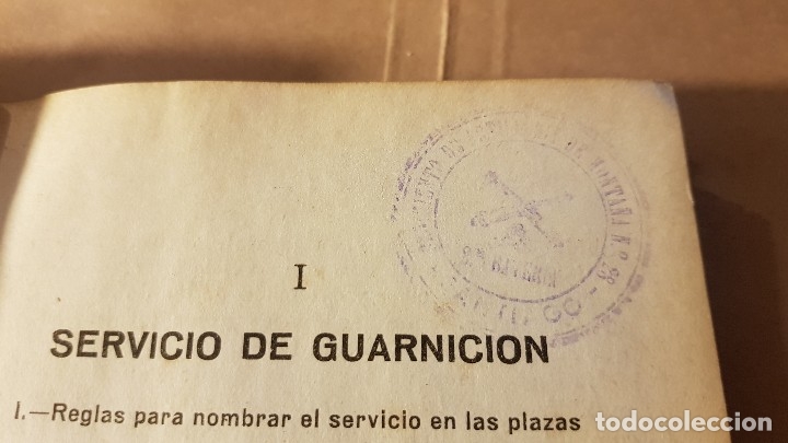 Libros: Libro Ordenanzas Ej&eacute;rcito. Regimiento Artiller&iacute;a Santiago 28