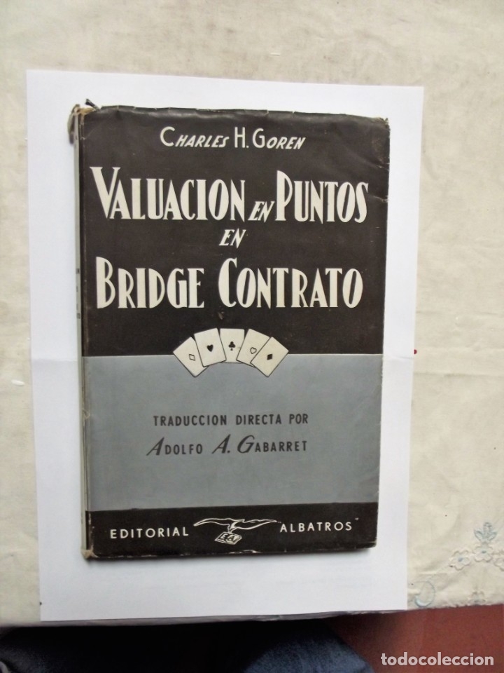 Libros: VALUACION EN PUNTOS EN BRIDGE CONTRATO DE CHARLES H. GOREN