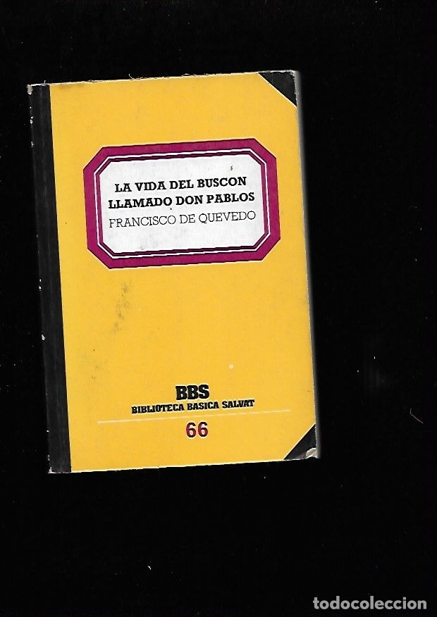 Libros: VIDA DEL BUSCON LLAMADO DON PABLOS - LA - QUEVEDO, FRANCISCO DE - Foto 1