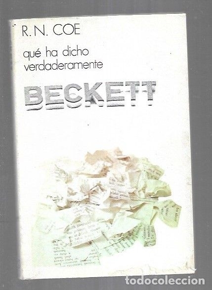 Libros: QUE HA DICHO VERDADERAMENTE BECKETT - COE, R.N. - Foto 1