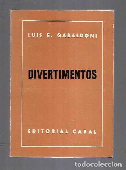 Libros: DIVERTIMENTOS - GABALDONI, LUIS E. - Foto 1