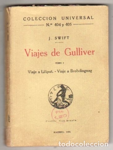 Libros: VIAJES DE GULLIVER (1.LILIPUT) - SWIFT, JONATHAN - Foto 1