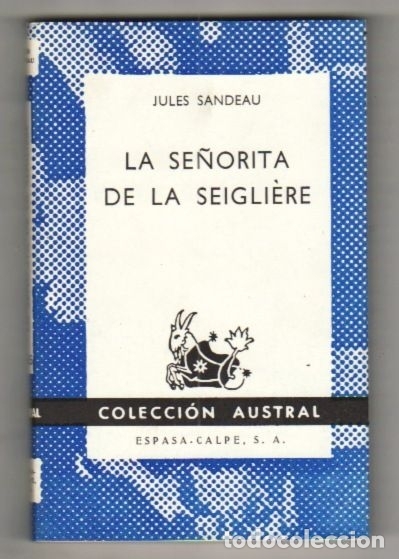 Libros: SE&Ntilde;ORITA DE LA SEIGLIERE - LA - SANDEAU, JULES - Foto 1