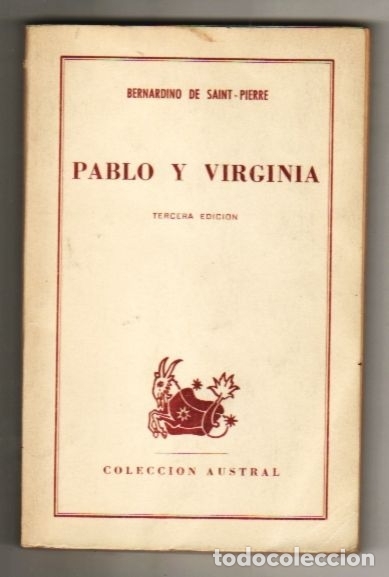 Libros: PABLO Y VIRGINIA - SAINT-PIERRE, BERNARDINO DE - Foto 1