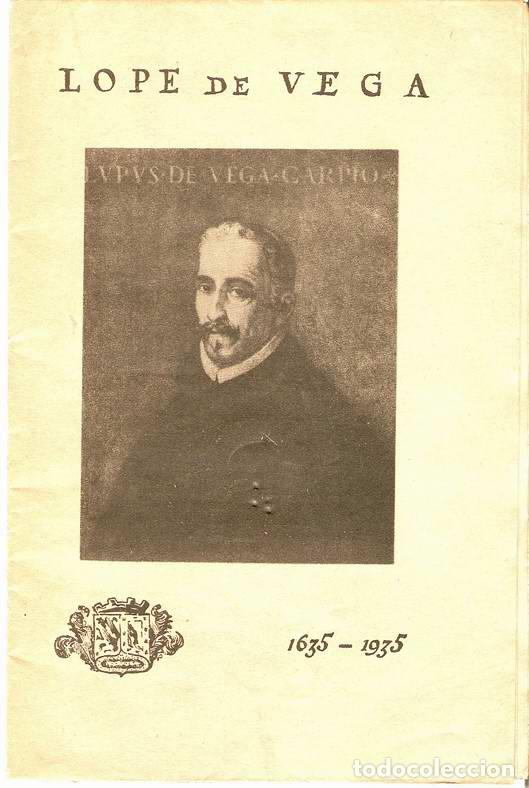 Libros: LOPE DE VEGA 1635-1935 - ENTRAMBASAGUAS, Joaqu&iacute;n de - Foto 1