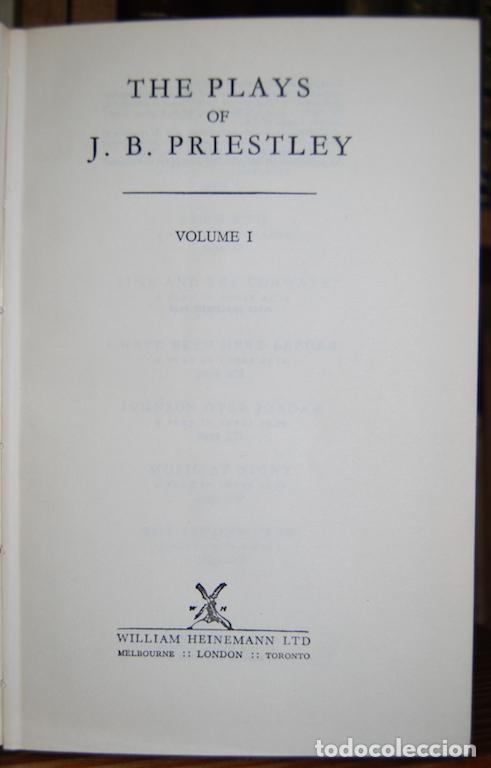 Libros: THE PLAYS. Volume I - PRIESTLEY, J. B. - Foto 1