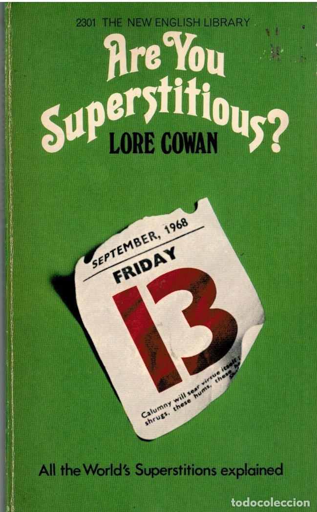 Libros: ARE YOU SUPERSTITIOUS? - Lore Cowan - Foto 1