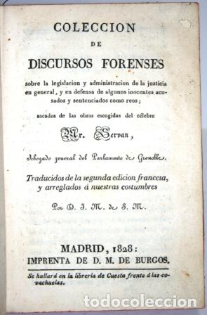 Libros: Colecci&oacute;n de discursos forenses - Mr. SERVAN - Foto 4